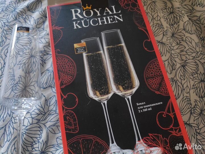 Бокалы для игристых вин шампанское Чехия
