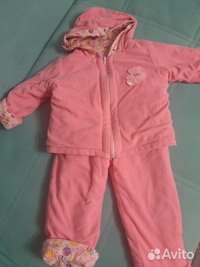 Флисовый костюм для девочки 98