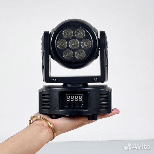Яркая Вращающаяся голова Mini LED Wash 7 rgbw