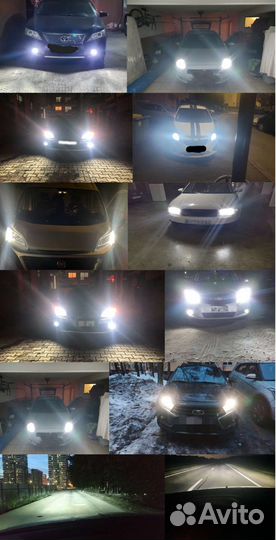 Лучшие Led лампы H7, H4,Н1 новые