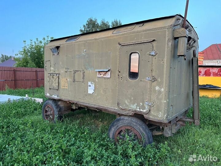 Военный жилой вагончик, передвижной с буржуйкой