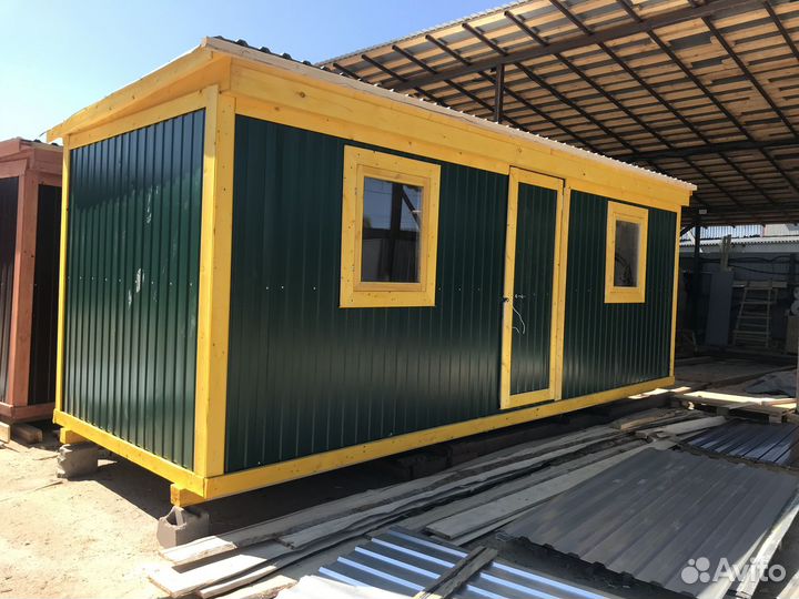 Бытовка гостевая на 2 комнаты, 6х2,3м теплая