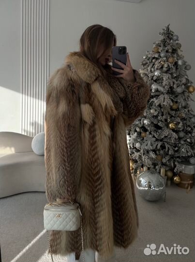 Шуба из натуральной лисы