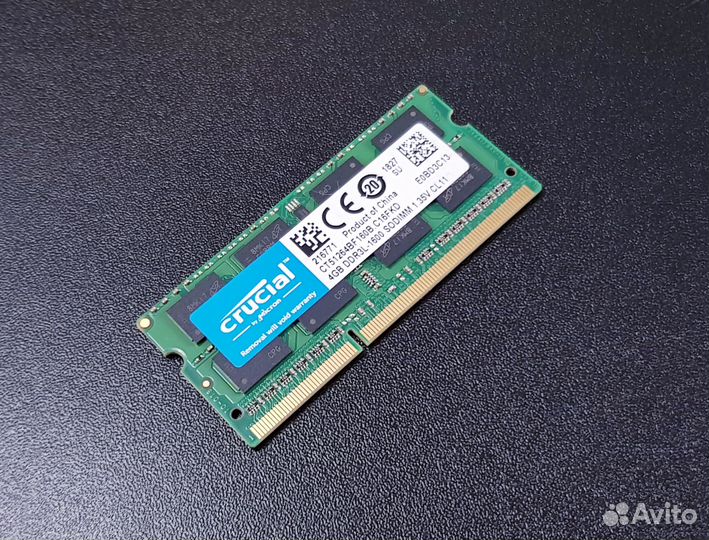 Материнская плата ASRock D1800B-ITX + Crucial 4Gb