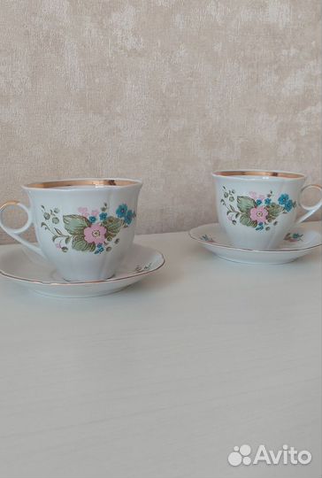 Чашки с блюдцем СССР Тернопольский фз