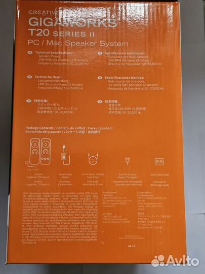Колонки Creative Gigaworks T20 series 2. 28Вт