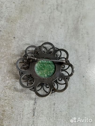 Винтажная брошь 916 проба