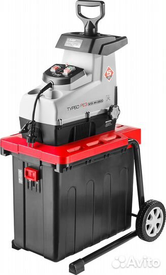 Зубр 2800 Вт электрический садовый измельчитель