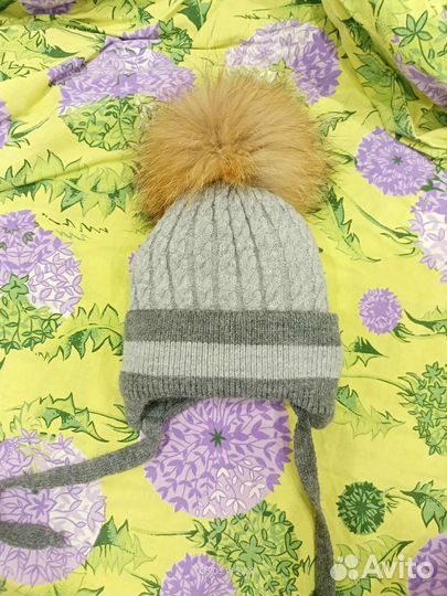 Шапка для мальчика объем 46-48