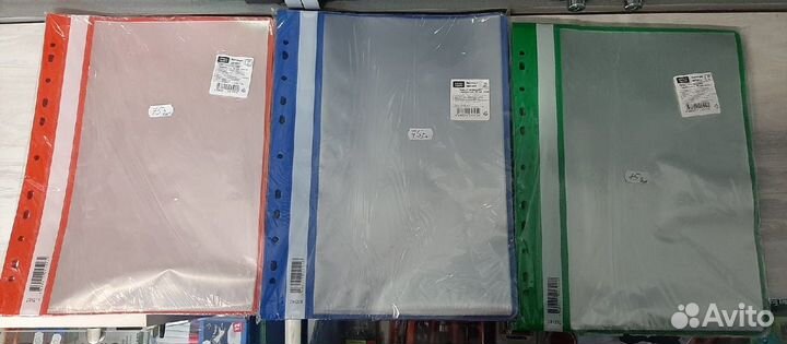 Папка с 10 вкладышами OfficeSpace, с перфорацией