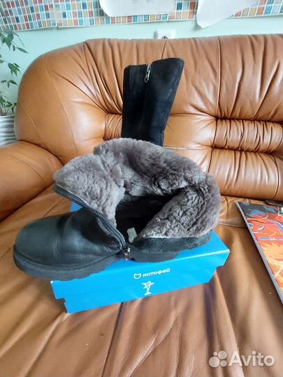 Сапоги зимние для девочки 35 размер