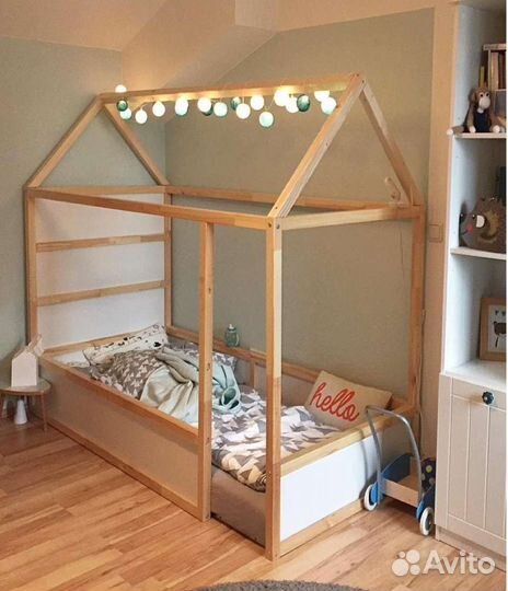 Детская кровать Икеа Кюра с матрасом