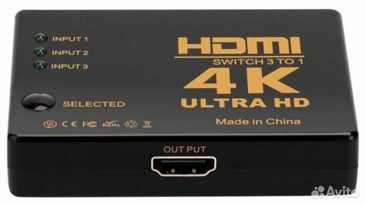 Hdmi адаптер (сплиттер) 1/2 4K