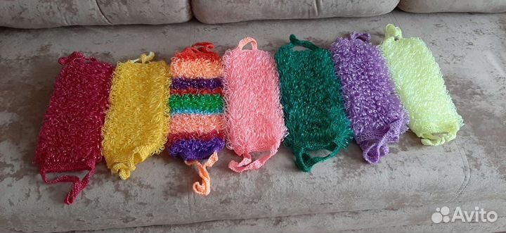 Мочалки ручной вязки