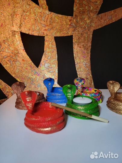 Подсвечник символ года змея