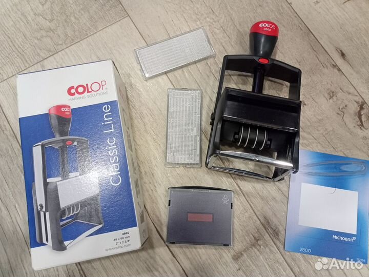 Новый самонаборный штамп с датой