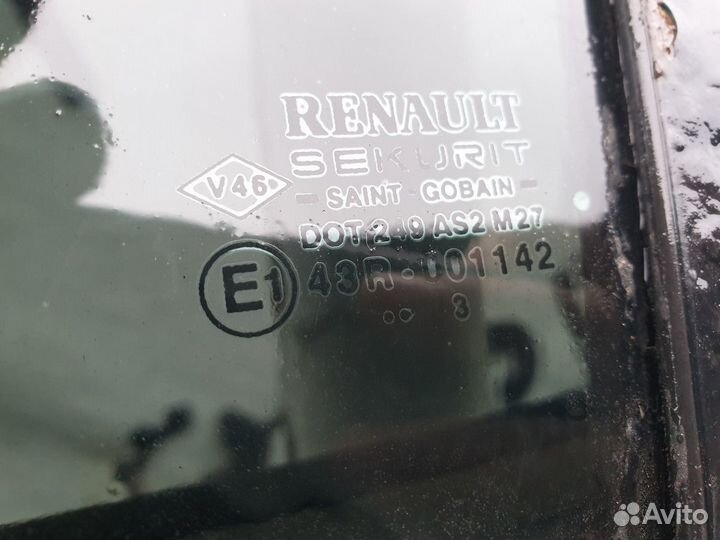 Стекло двери задней левой Renault Megane II