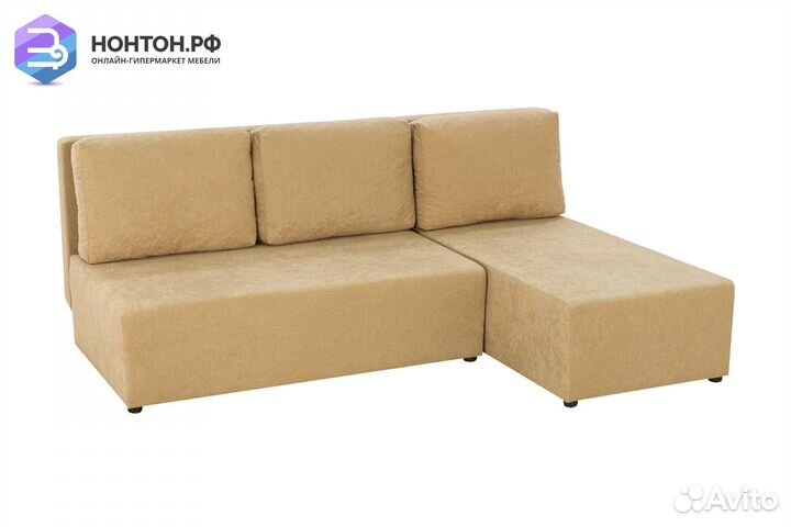 Диван угловой еврокнижка Комо бежевый