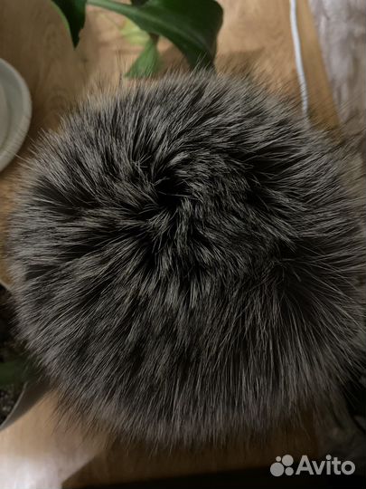 Шапка женская меховая вязаная