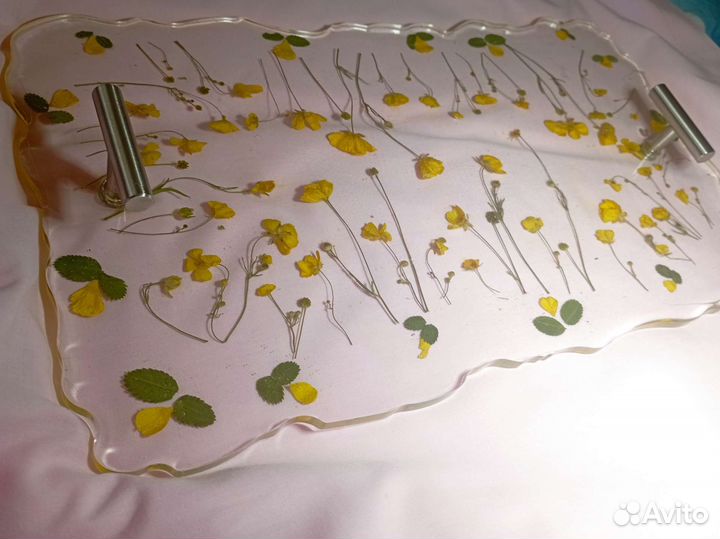 Поднос из эпоксидной смолы