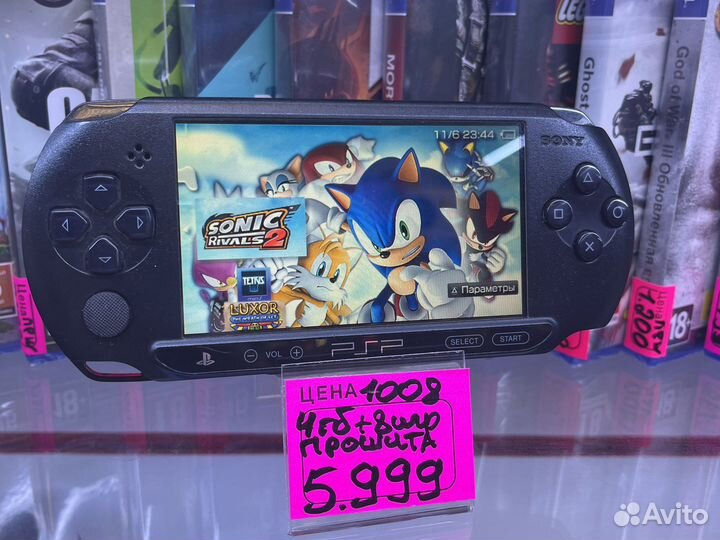 Sony PSP 1008 8 игр прошита