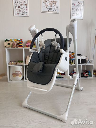 Стульчик для кормления rant melody mineral silver