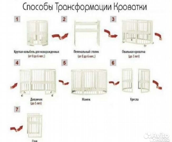 Кроватка 7 в 1 Comfortbaby