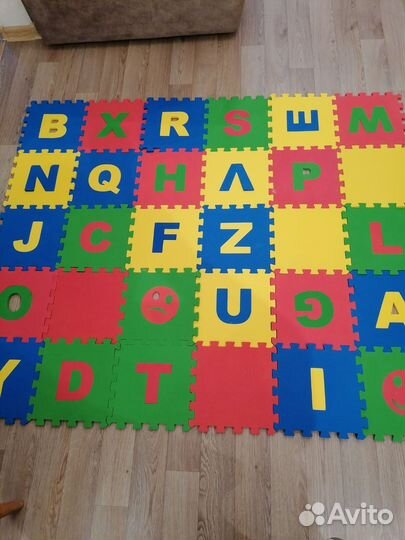 Детский коврик-пазл 30 пазлов