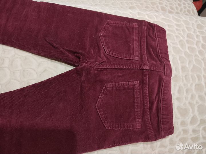 Вельветовые джинсы для девочек