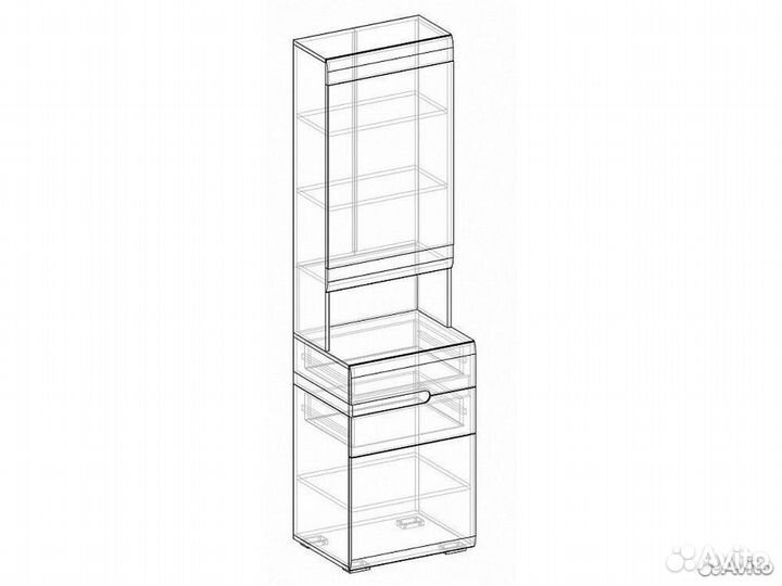 Прихожая Тумба с зеркалом Белый Ультра