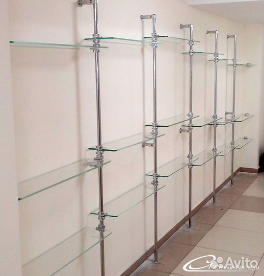 Стеклянные полки