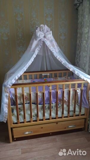 Балдахин в кроватку с держателем