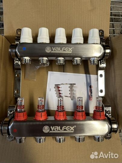 Коллектор для теплого пола 5 выходов