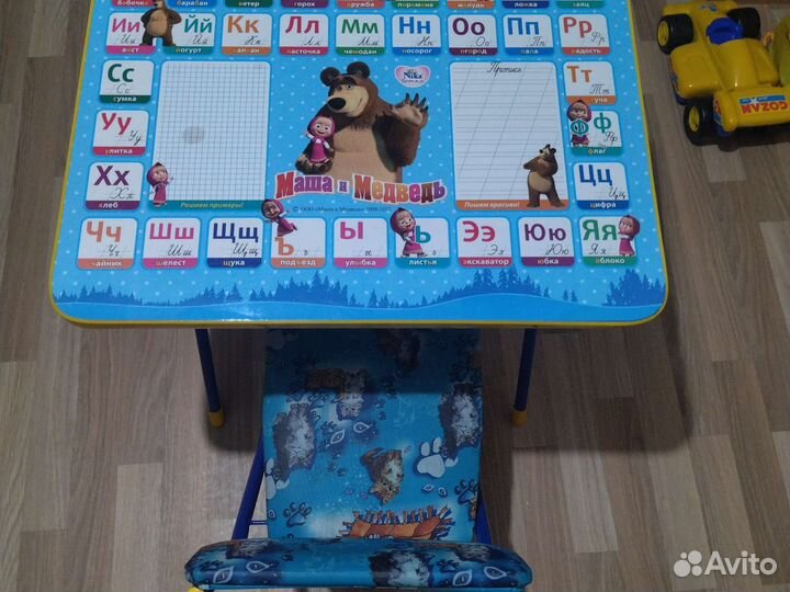 Детский стол и стул б/у