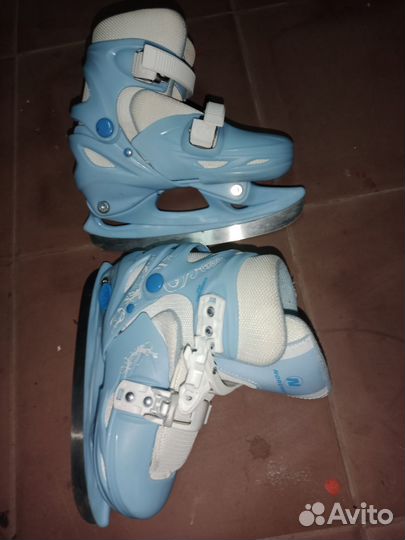 Коньки детские раздвижные 30-33