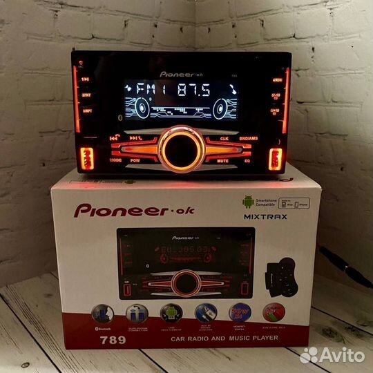 Магнитола 2din с большим экраном Pioneer