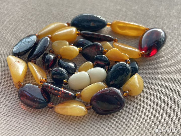 Бусы янтарь винтажные СССР