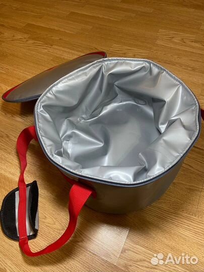 Сумка термос Митек 20 литров с лого серая