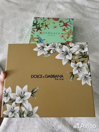Наборы с парфюмом Versace, Dolce Gabbana, Lanvin