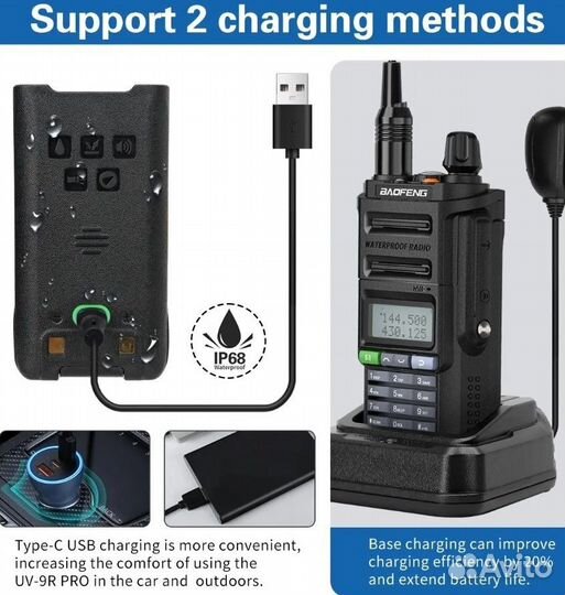 Рация baofeng uv 9r pro v1