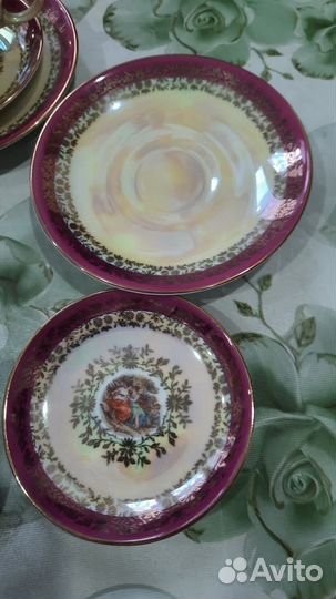 Чайный сервиз мадонна гдр 12 персон, 52 предмета