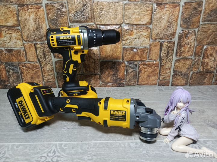 2в1 Dewаlt бесщеточные ушм болгарка и шуруповёрт