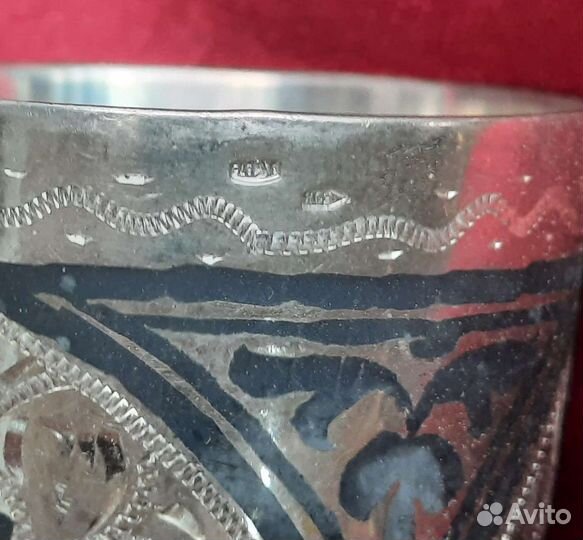 Коньячный набор Кубачи серебро 513 грамм