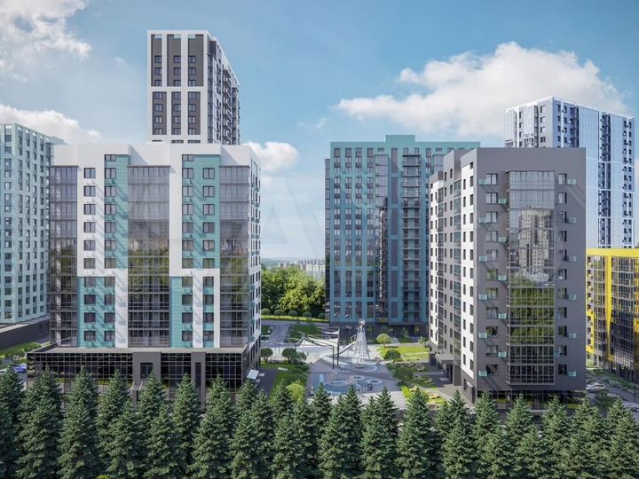 2-к. квартира, 62,1 м², 9/12 эт.