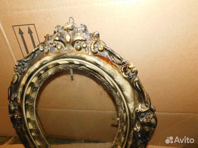 Антикварная, красивая,гипсовая рамка под фото СССР