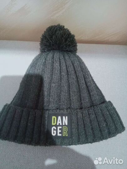 Зимняя шапка для мальчика 52-54