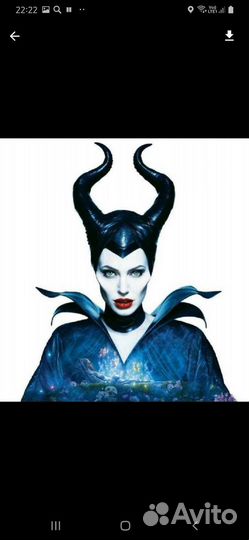 Прокат Костюм Малифисенты рога крылья посох