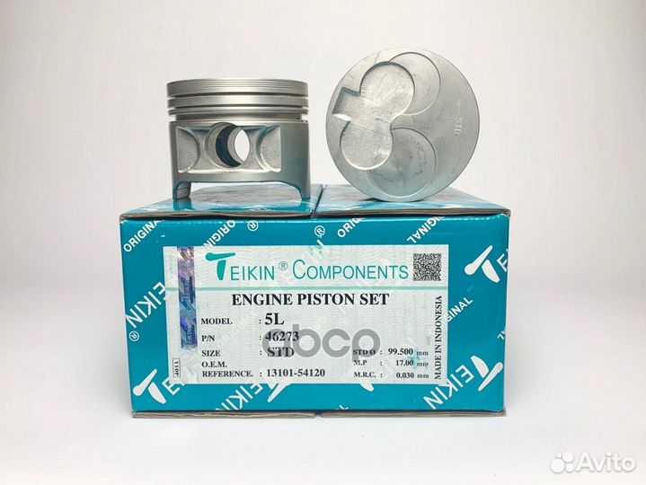 Поршень (к-т 4 шт без охлаждения) toyota