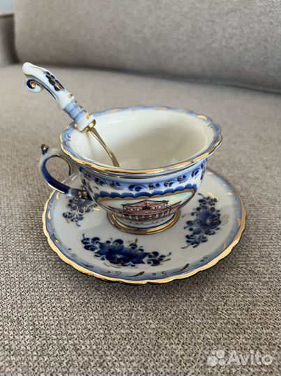 Сервиз чайный, Гжель, эксклюзивная редкость
