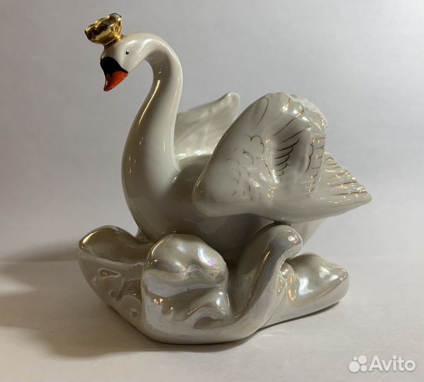 Статуэтка Лебедь, Дулево 1957г. Люкс